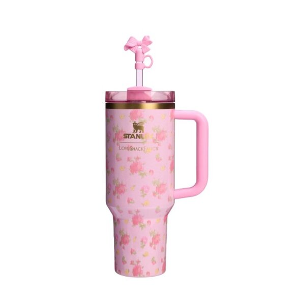 Stanley x LoveShackFancy Quencher H2.0 Flowstate Tumbler 40 OZ Ibiza Sunset